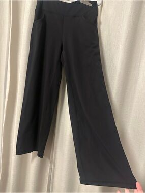 Women’s Black Wide-Leg Ponte Pants - Versatile Everyday Style
